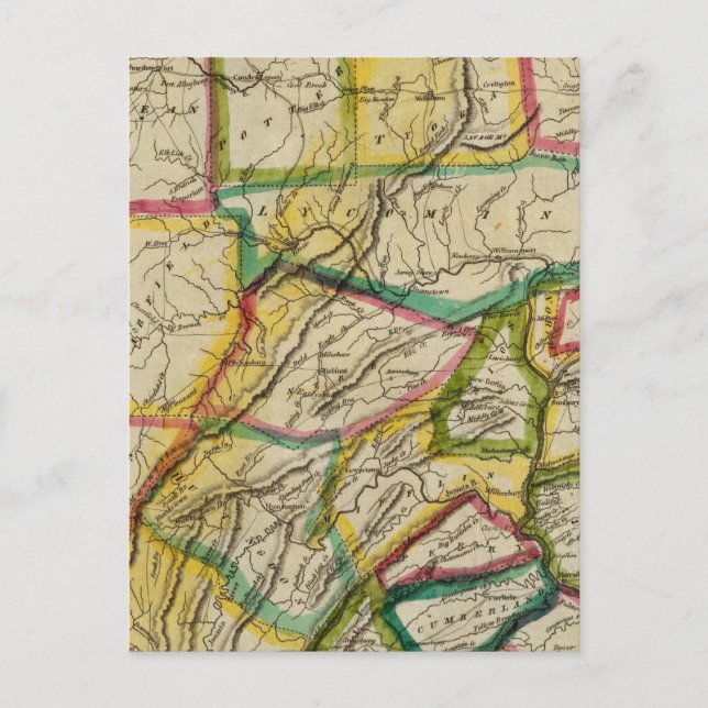 Cartão Postal Edição de 1818 da Pensilvânia (Frente)