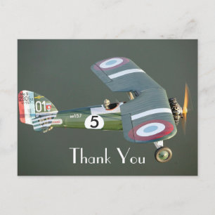 Cartão Postal Edição de aniversário de avião de combate vintage