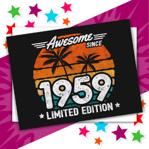 Cartão Postal Edição Limitada de 1959 Retro Incrível Desde 1959