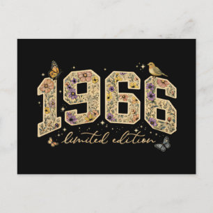 Cartão Postal Edição Limitada de 60º Aniversário Floral 1966