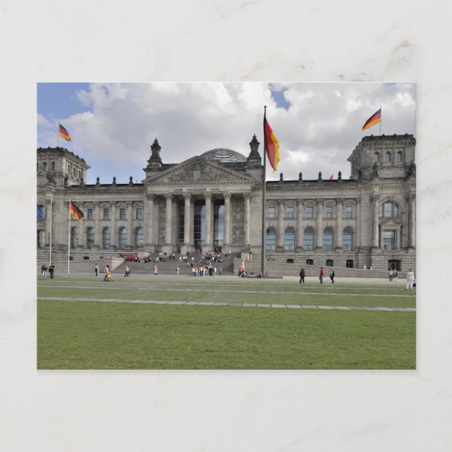 Cartão Postal Edifício alemão Reichstag (Frente)