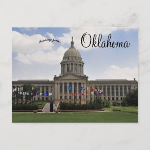 Cartão Postal Edifício Capitólio Estatal de Oklahoma