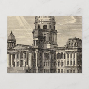 Cartão Postal Edifício Capitólio Estatal, Springfield, Ill
