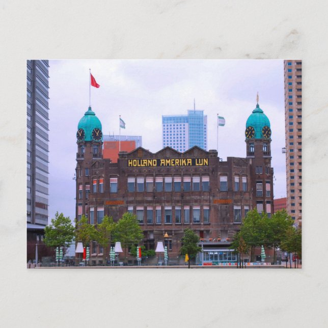 Cartão Postal Edifício da Holland America Line, Roterdão (Frente)