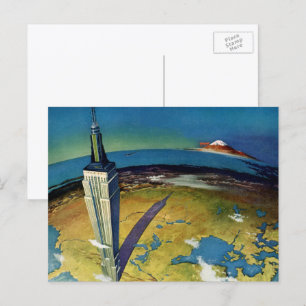 Cartão Postal Edifício de Estado do Império Nova Iorque viagens