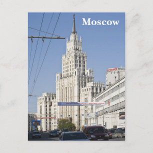 Cartão Postal Edifício do arranha-céu de Moscou
