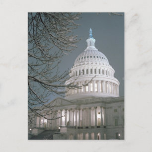 Cartão Postal Edifício do Capitólio dos Estados Unidos vestido d
