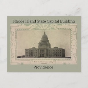 Cartão Postal Edifício do Capitólio Estadual de Rhode Island Car