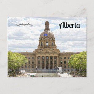 Cartão Postal Edifício do Legislativo de Alberta Alberta Canadá