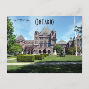 Cartão Postal Edifício do Legislativo de Ontário Ontário Canadá