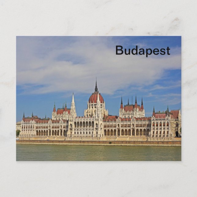 Cartão Postal Edifício do Parlamento de Budapeste, Hungria (Frente)
