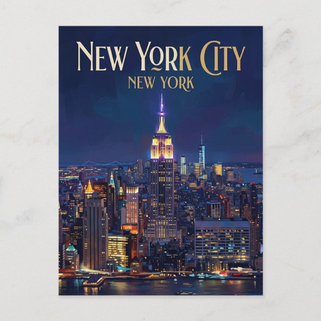 Cartão Postal Edifício Empire State EUA (Frente)