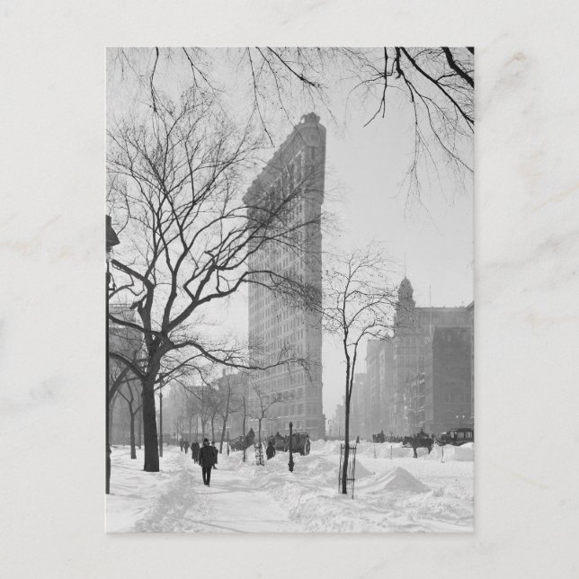 Cartão Postal Edifício Flatiron no Inverno, 1902 (Frente)
