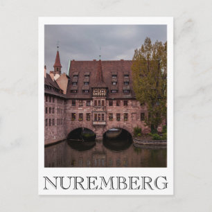 Cartão Postal Edifício histórico ao pôr do sol em Nuremberga, Al