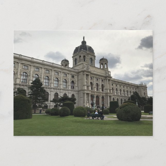Cartão Postal Edifício no Quarteirão do Museu em Viena (Frente)