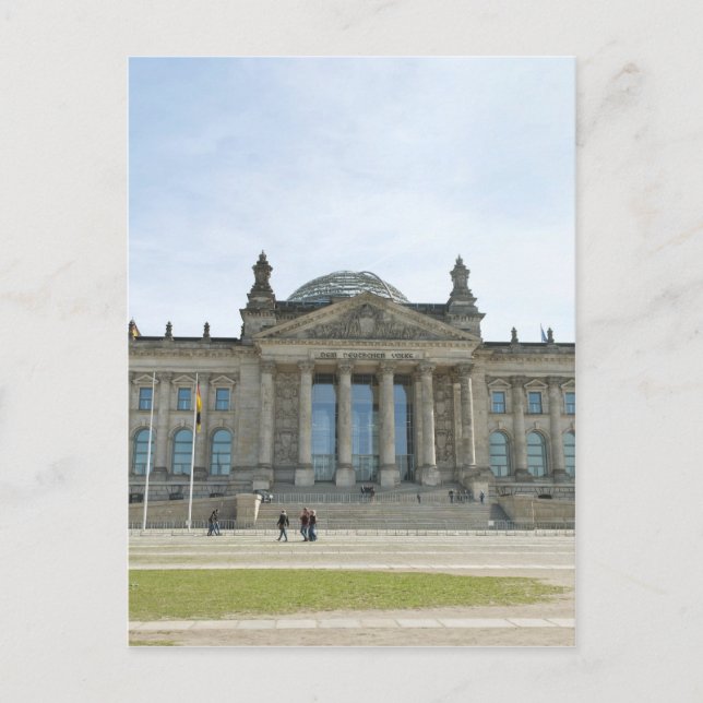 Cartão Postal Edifício Reichstag em Berlim (Frente)