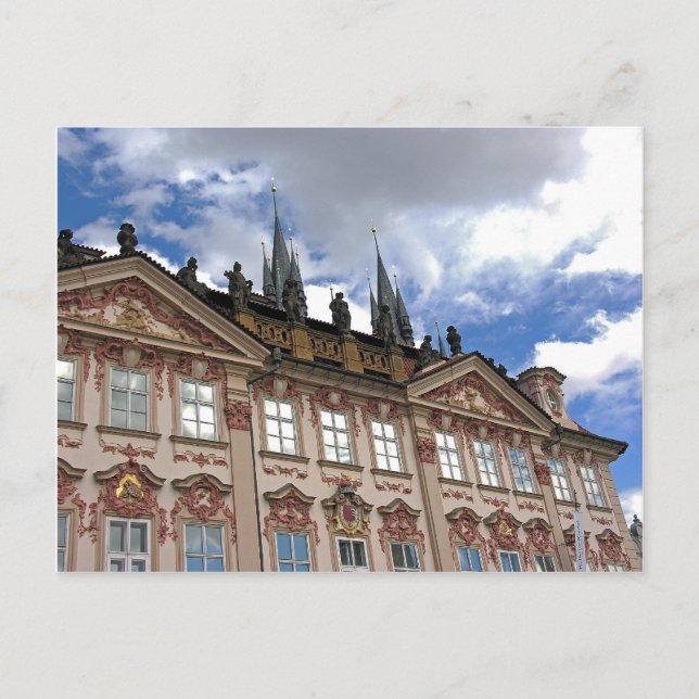 Cartão Postal Edifício Românico(4), Cidade Antiga, Praga (Frente)