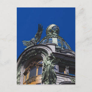 Cartão Postal Edifício Singer, detalhe