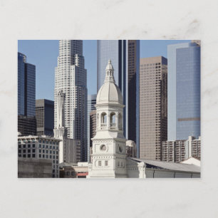 Cartão Postal Edifícios de arranha-céus de Los Angeles ao meio-d