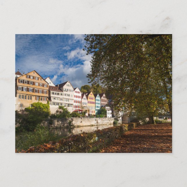 Cartão Postal Edifícios do Centro Histórico de Tubingen (Frente)