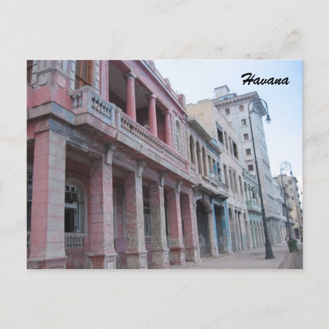 Cartão Postal edifícios havana (Frente)