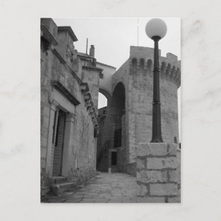 Cartão Postal Edifícios pedonais em Korcula