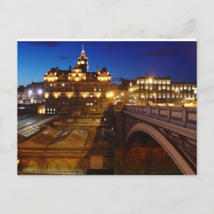 Cartão Postal Edimburgo à noite