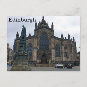 Cartão Postal Edimburgo - Catedral de Giles de Rua