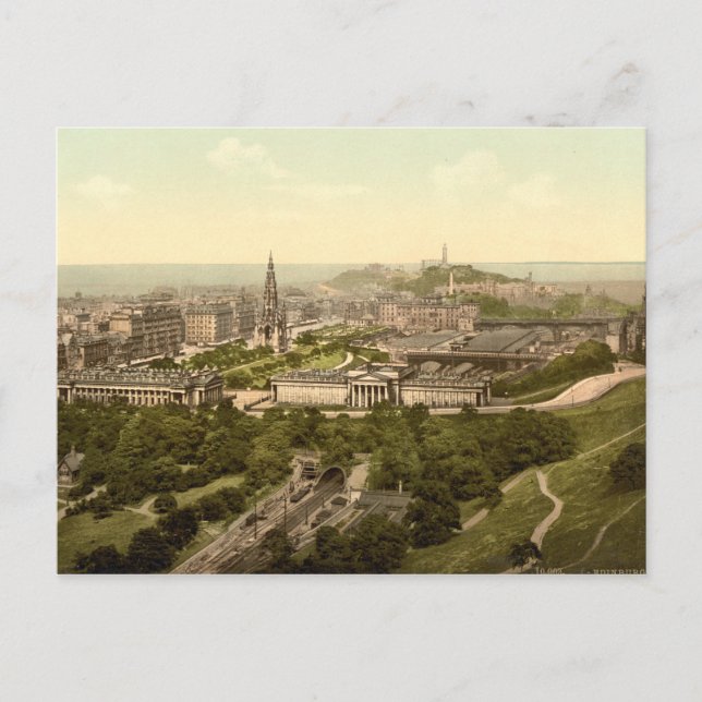 Cartão Postal Edimburgo do Castelo, Escócia (Frente)