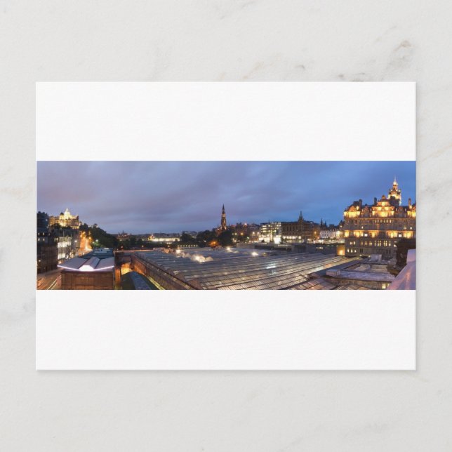 Cartão Postal Edimburgo em Twilight (Frente)
