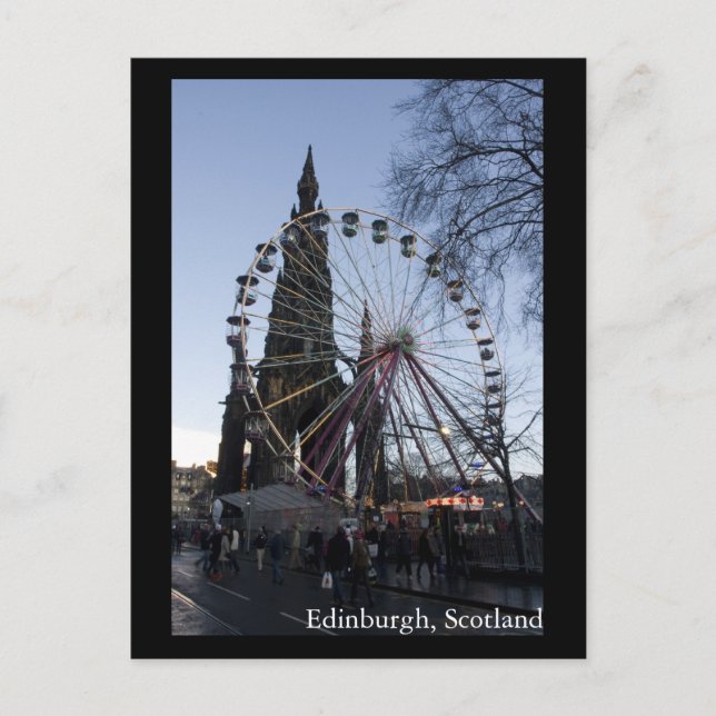 Cartão Postal Edimburgo, Escócia (Frente)