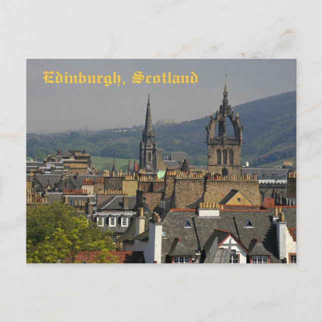 Cartão Postal Edimburgo, Escócia (Frente)
