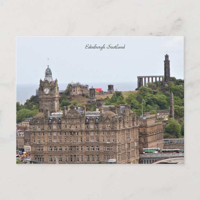 Cartão Postal Edimburgo Escócia, Cityscape, fotografia (Frente)
