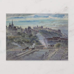 Cartão Postal Edimburgo perto da Rua.