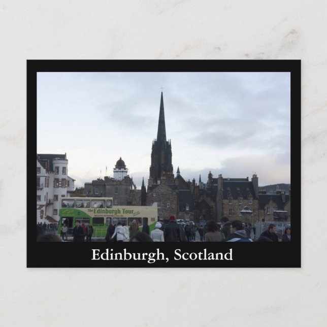 Cartão Postal Edimburgo, Scotland (Frente)