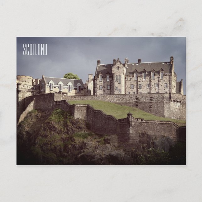 Cartão Postal edinburgh Castle scotland (Frente)