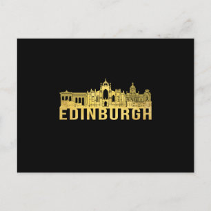 Cartão Postal Edinburgh Cidade Cityscape Skyline Funny Idea