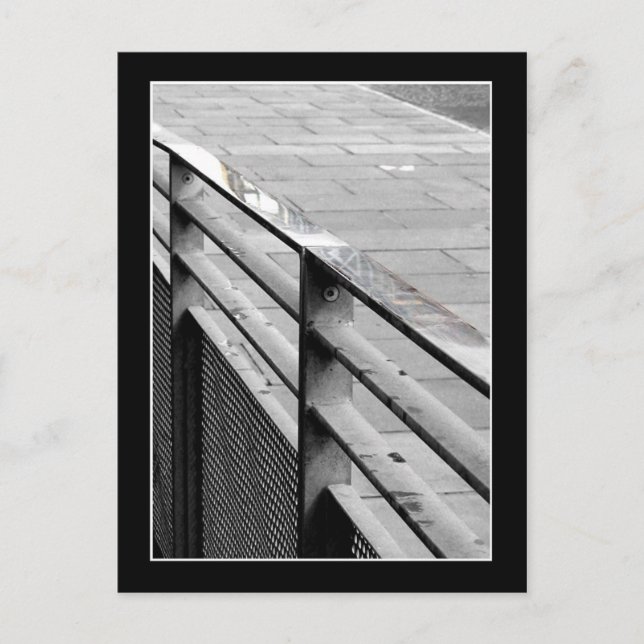 Cartão Postal Edinburgh Railings (Frente)