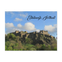 Edinburgh Scotland Castle Postcard Vaccard Viagem
