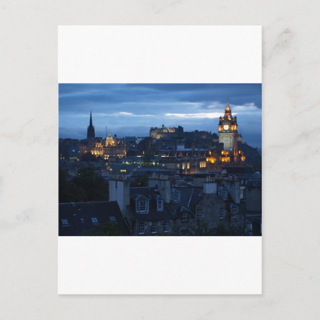 Cartão Postal Edinburgh Skyline (Frente)