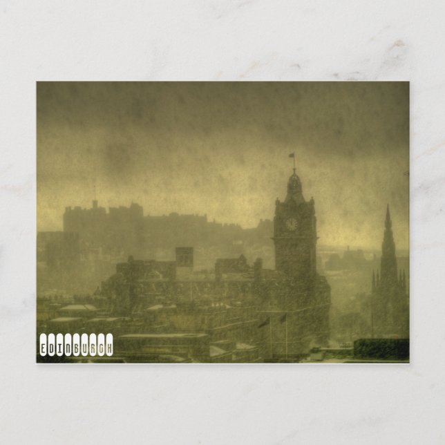 Cartão postal Edinburgh Vintage (Frente)