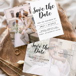 Cartão Postal Editável Salvar a data Imagem minimalista elegante<br><div class="desc">Foto minimalista editável moderna e elegante Salva o Cartão-postal de Casamento de Data. O cartão de convite para salvar a data inclui a tipografia moderna de script com letra manuscrita com um design chic e simples ao qual você pode adicionar sua fotografia personalizada de noivado.</div>