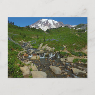 Cartão Postal Edith Creek no Parque Nacional do Monte Rainier