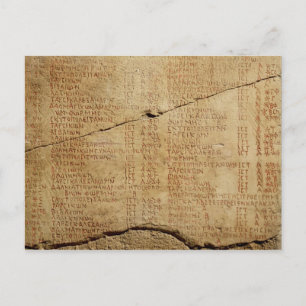 Cartão Postal Edito do Imperador Diocletiano