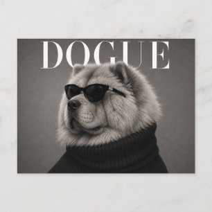 Cartão Postal Editorial de Moda de Luxo Chow Chow