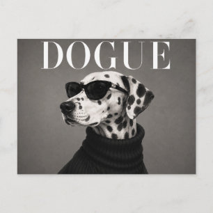 Cartão Postal Editorial de Moda de Luxo com Dálmata