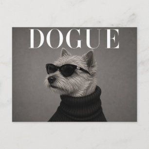 Cartão Postal Editorial de Moda de Luxo do Norwich Terrier