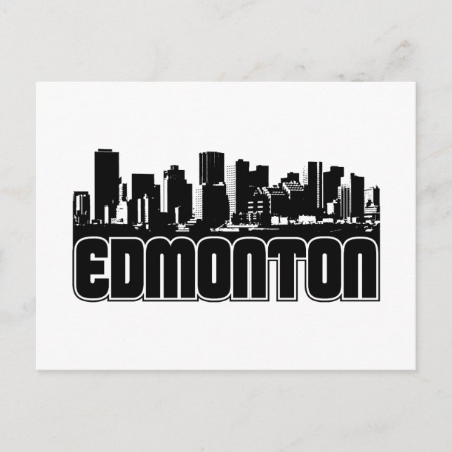 Cartão Postal Edmonton Skyline (Frente)
