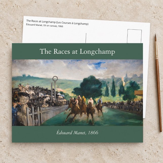 Cartão Postal Edouard Manet - As Corridas em Longchamp (Criador carregado)