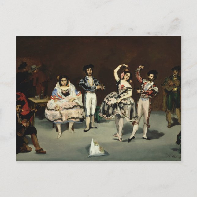 Cartão Postal Edouard Manet - Balé espanhol (Frente)